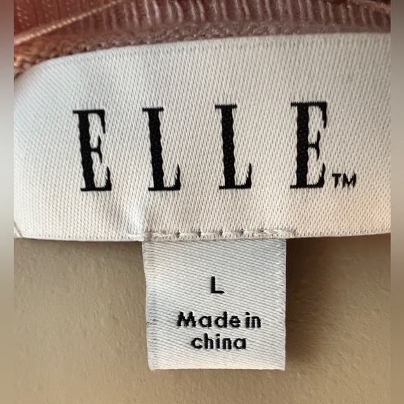 Elle Pearl Embellished Pink Sweater Size Large - Picture 8 of 9